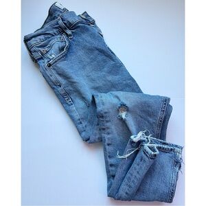 AGOLDE • Nico Light Wash Destructed Skinny Jeans
